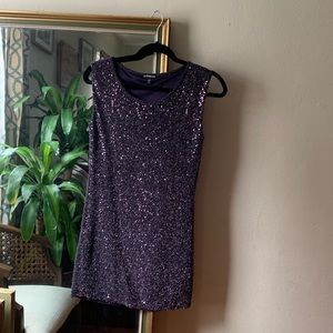 Express sequin shift dress